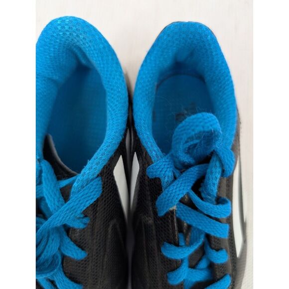 Adidas Soccer Cleats Boys 12 K Conquisto Black Blue Kids - Picture 12 of 12